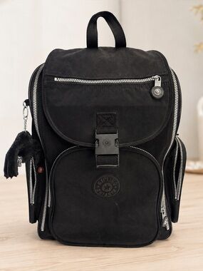 Kipling WL4734 Alcatraz II Black Rolling Travel Backpack